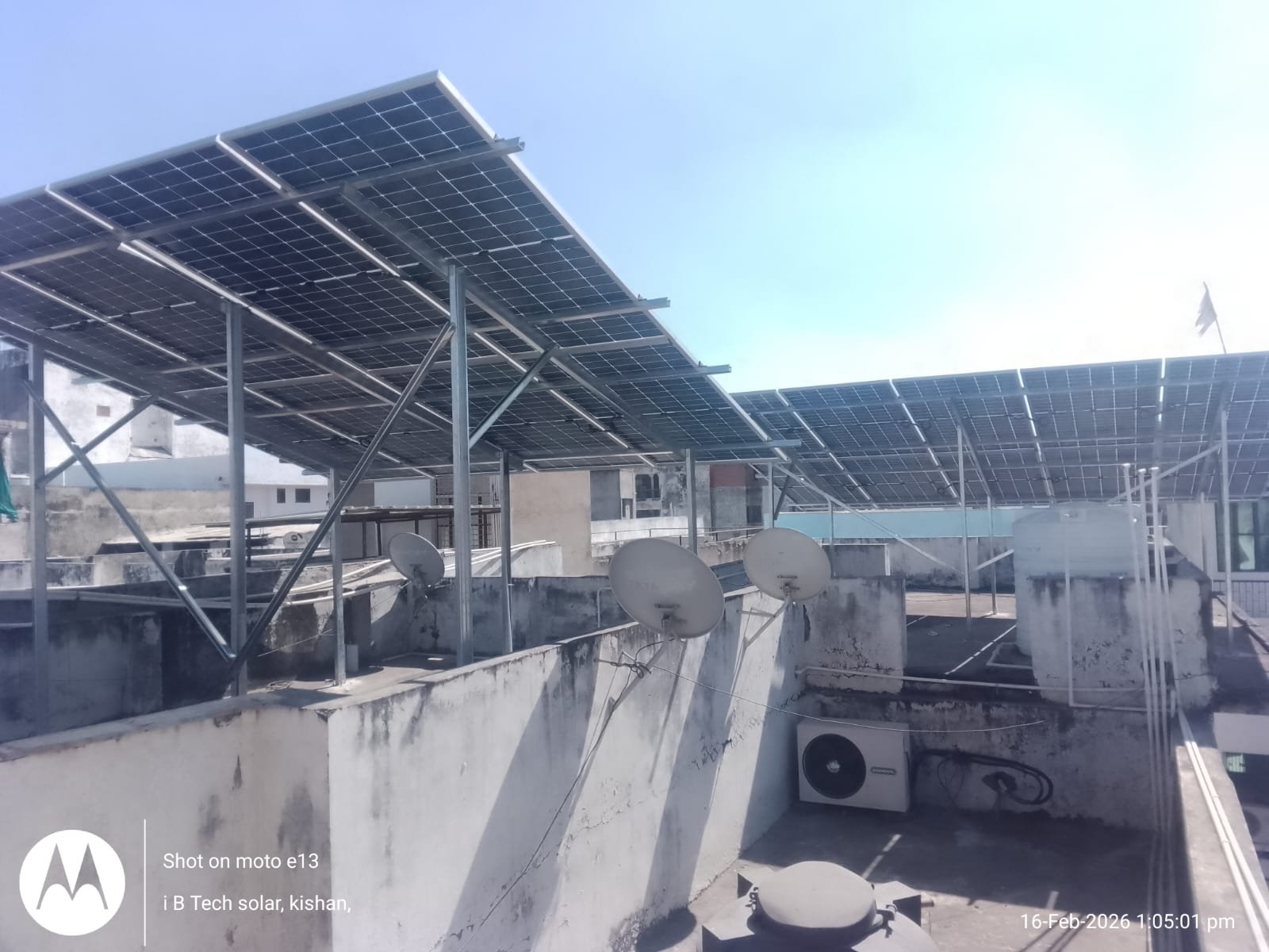 Rooftop solar project