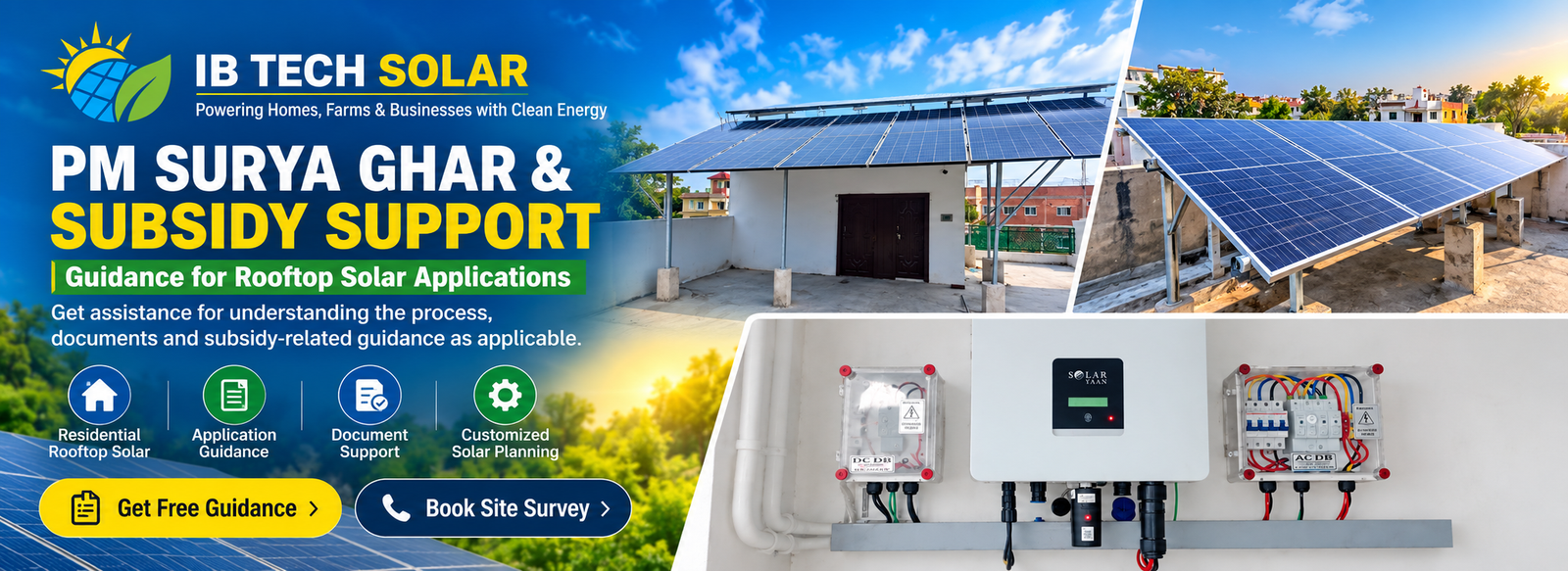 IB Tech Solar PM Surya Ghar and subsidy support banner