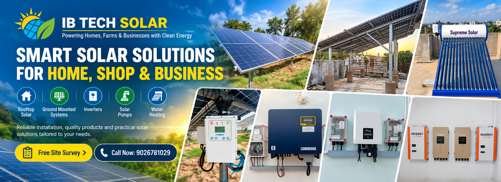 IB Tech Solar smart solar solutions banner